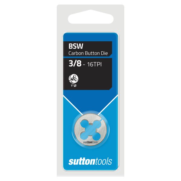 BUTTON DIE M418 BSW 3/8-16 TCA 1"OD