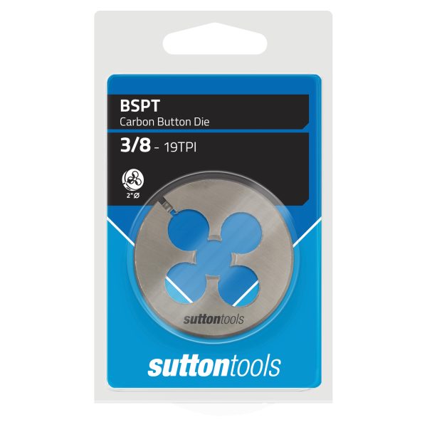 BUTTON DIE M438 BSPT 3/8-19 TCA 2"OD