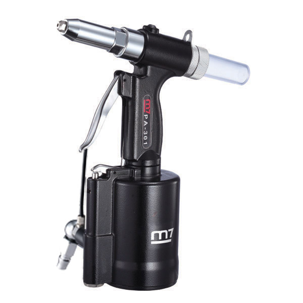 M7 HYDRAULIC VACUUM AIR RIVETER WITH EXTERNAL TUBE, 16MM STROKE, 2.4 - 4.8MM RIVET CAPACITY