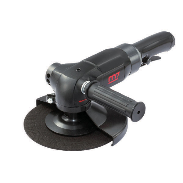 M7 ANGLE GRINDER 5/8" SPINDLE, HEAVY DUTY, SAFETY LEVER THROTTLE WITH SIDE HANDLE, 180MM