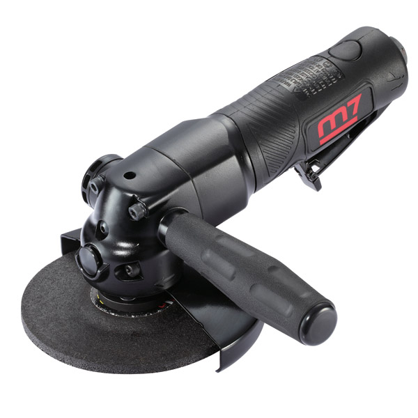 M7 ANGLE GRINDER 100MM, EXTRA HEAVY DUTY, 1.3HP, SAFETY LEVER THROTTLE WITH SIDE HANDLE, SPINDLE SIZE: 3/8" - 24TPI
