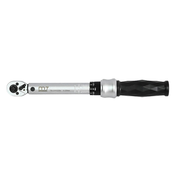 M7 1/4" PROFESSIONAL TORQUE WRENCH, 2 WAY TYPE, 5-25NM / 53.1-212.4 IN-LB