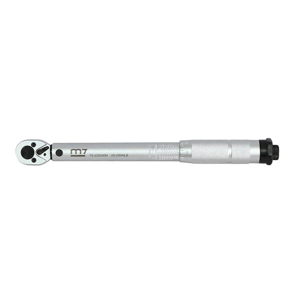 M7 1/4" TORQUE WRENCH, MICROMETER TYPE, 2.8-28.2NM / 25-250 IN/LB