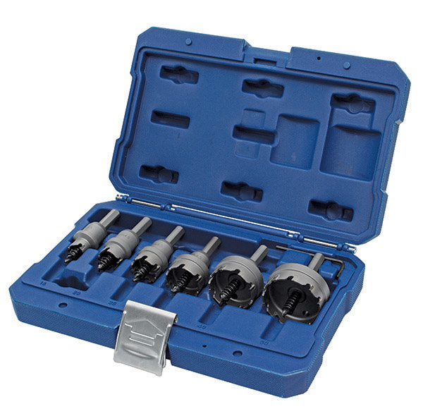 HOLEMAKER 6 PIECE TCT HOLESAW SET, 4.5MM DEPTH, CONTAINS 16, 20, 25, 32, 40 & 50MM DIA.