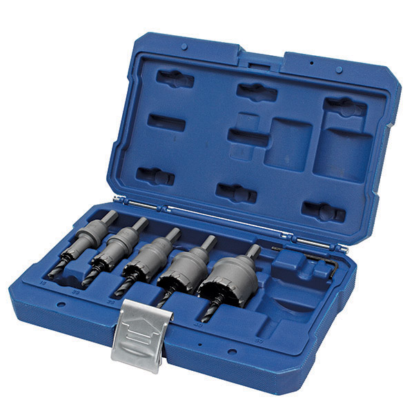 HOLEMAKER 5 PIECE TCT HOLESAW SET, 25MM DEPTH, CONTAINS 16, 20, 25, 32 & 40MM DIA.