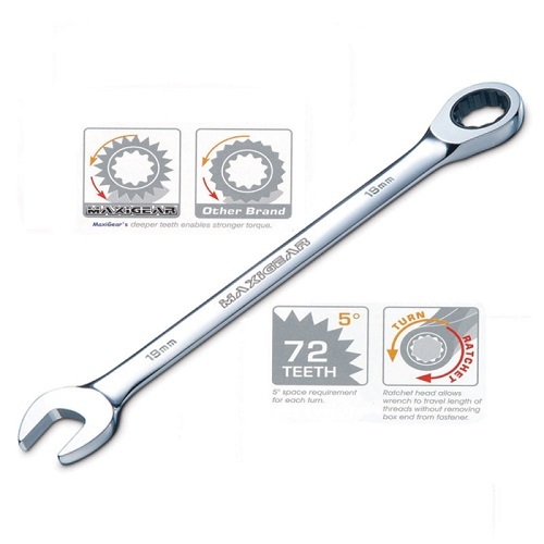 MAXIGEAR WRENCH RATCHETING COMBINATION 1 inch SAE