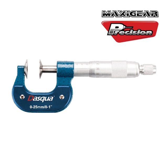 MAXIGEAR MICROMETER OUTSIDE DISC 0 - 25mm 0.01mm GRADUATION