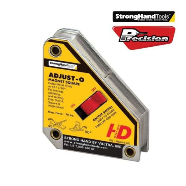 STRONGHAND MAGNET SQUARE ADJUST-O MAG SMALL 40KG PULL FORCE
