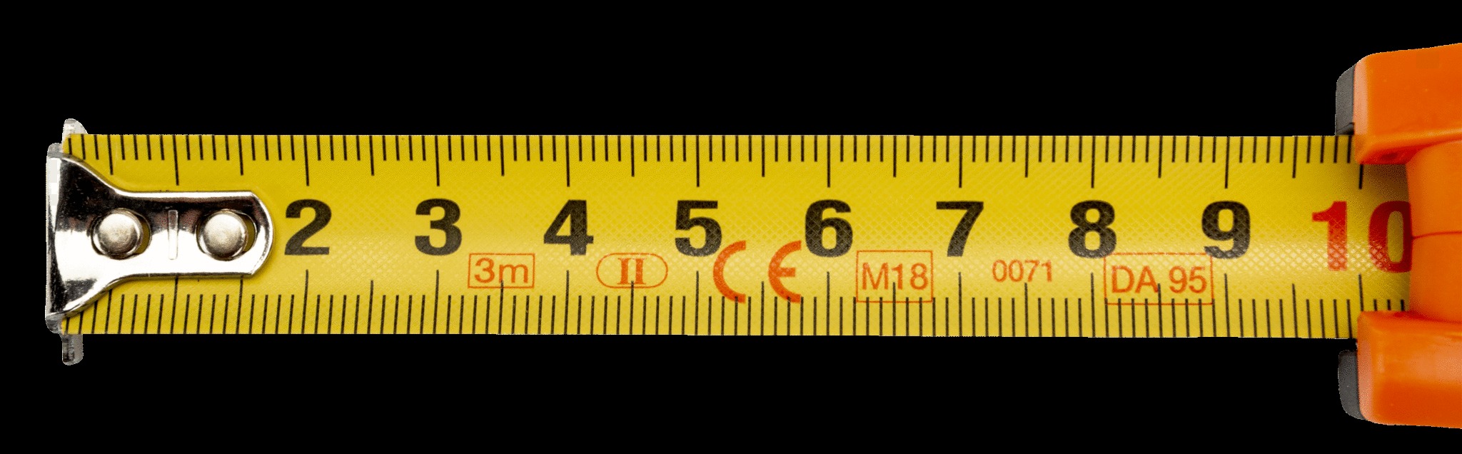 Bahco 8 metre, measuring tape, steel blade, blade width 25mm - Image 3
