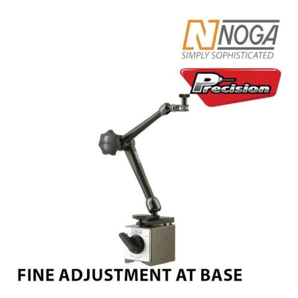 NOGA DIAL GAUGE HOLDER ARTICULATED ARM FINE ADJUSTMENT AT BASE
