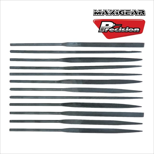 MAXIGEAR FILE NEEDLE 140mm MEDIUM CUT SET OF 12