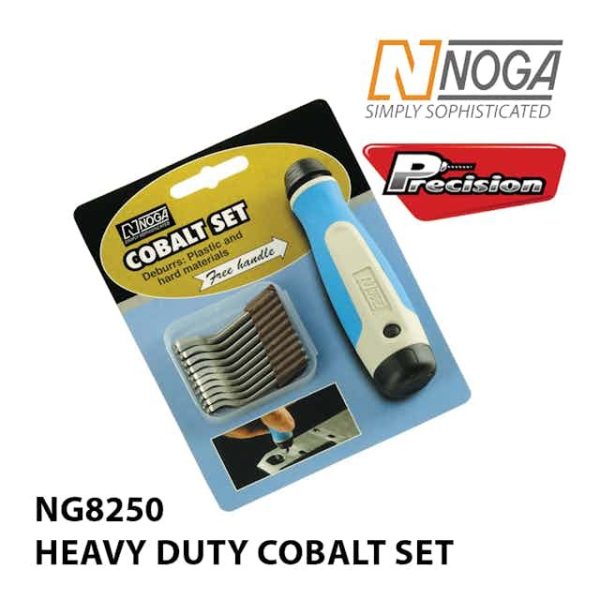 NOGA DEBURRING SET HEAVY DUTY 20 x S100 COBALT BLADES