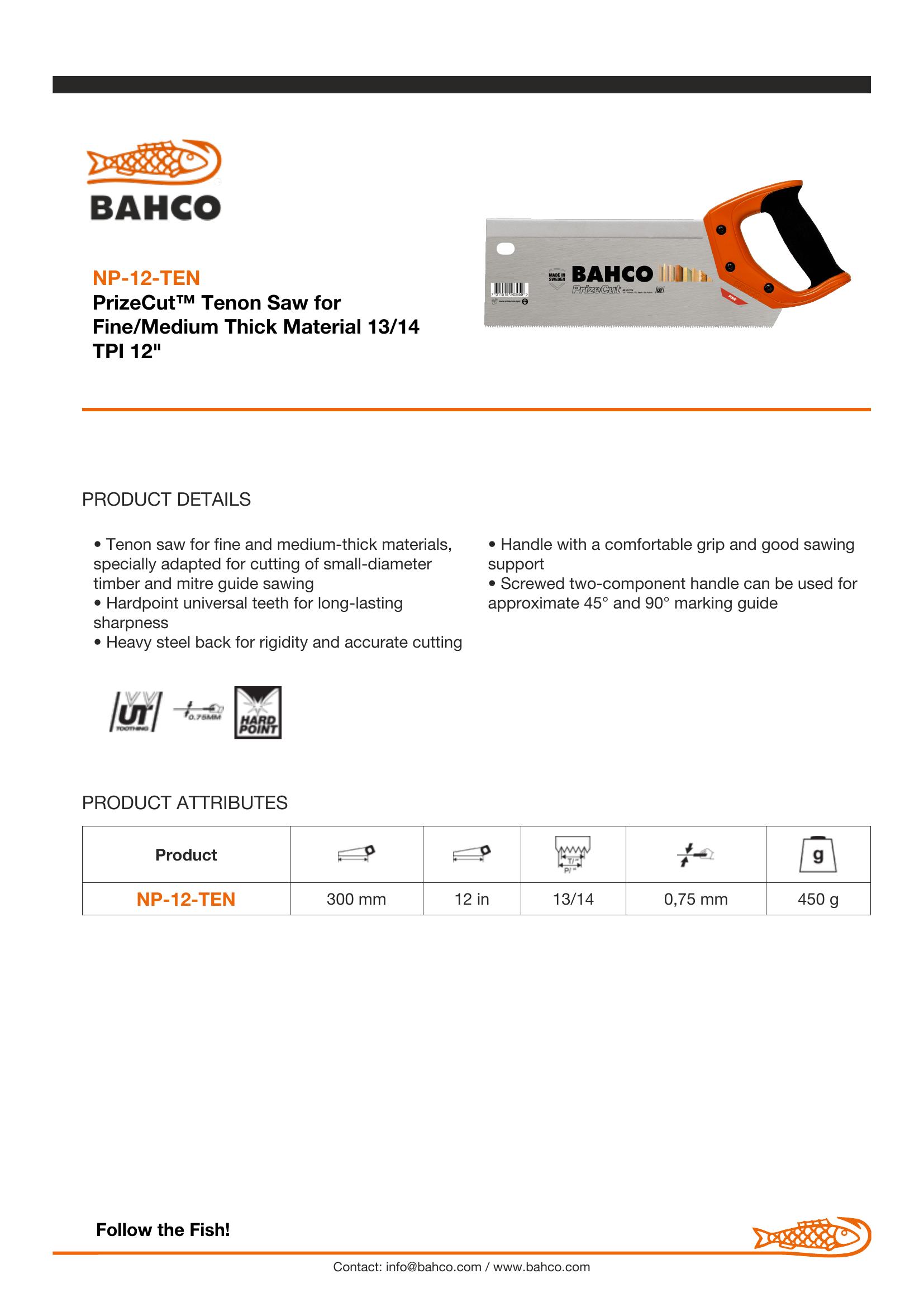 Bahco Economy tenon saw - Image 2