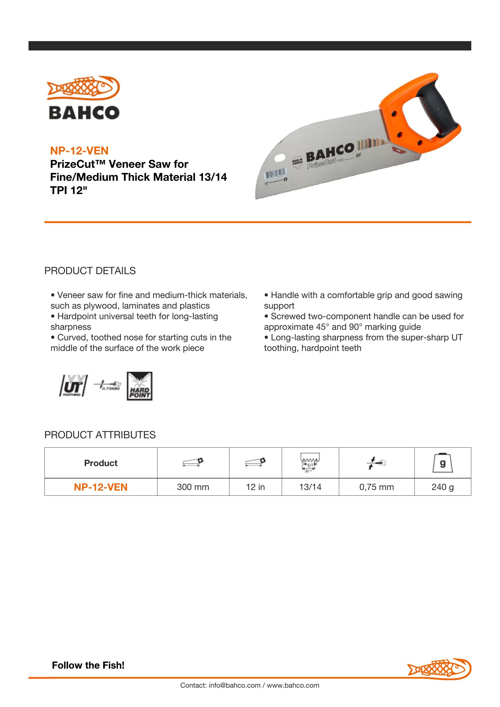 Bahco Economy veneer saw - Image 6