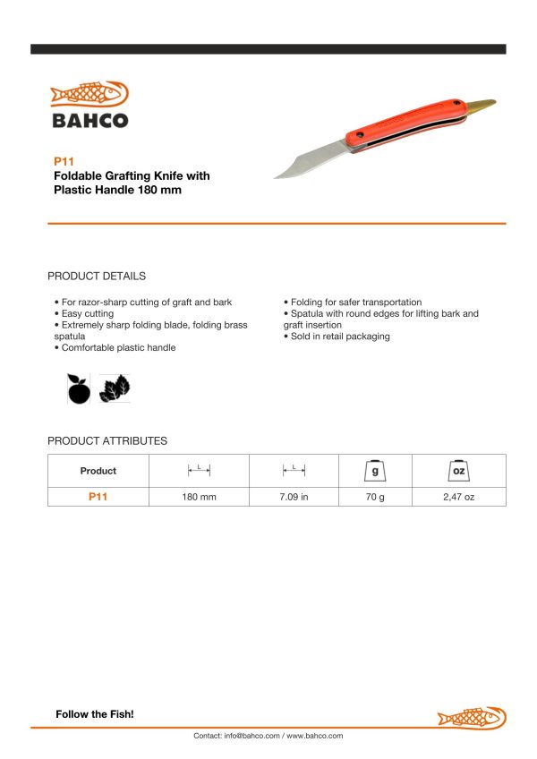 Bahco Grafting Knife - Image 5