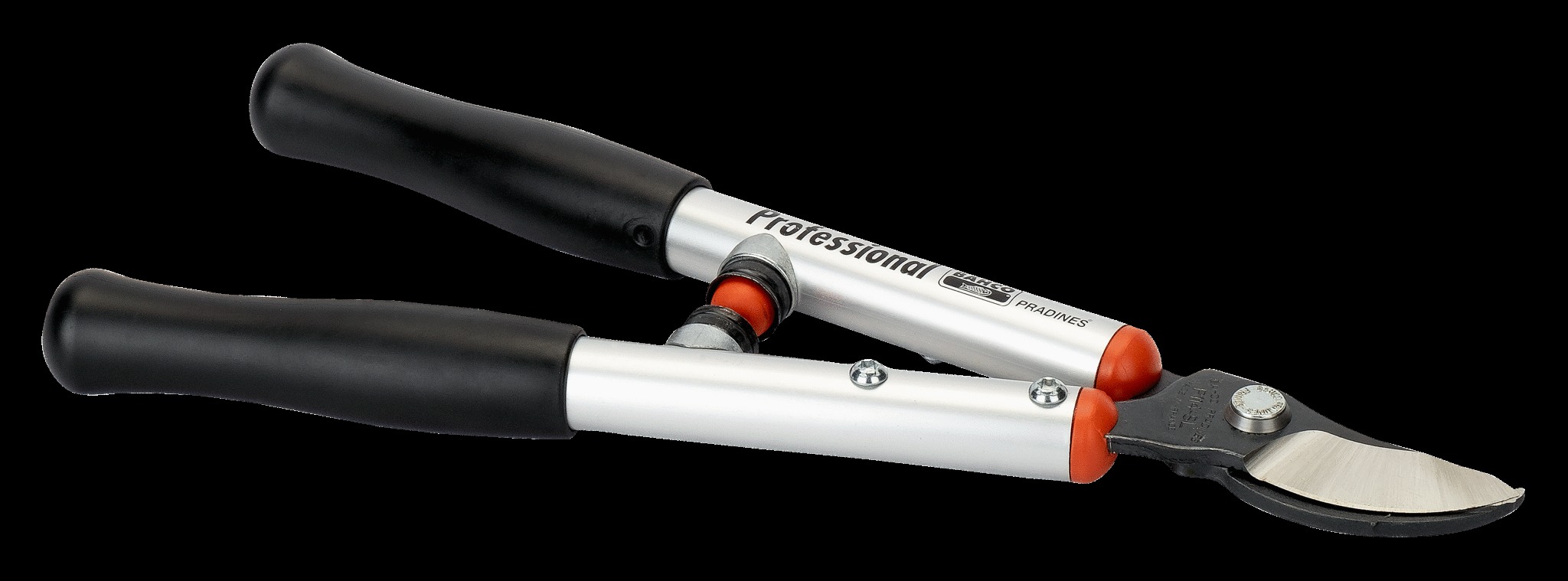 Bahco By-pass super light aluminium handles, rubber grip