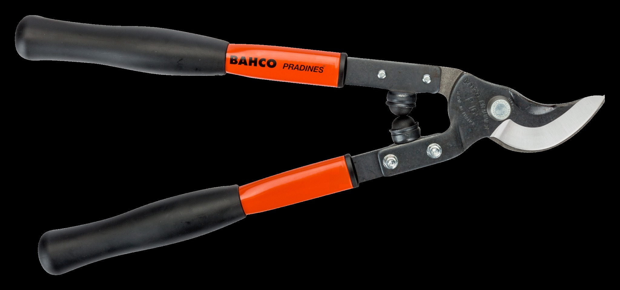 Bahco By-pass steel handles, rubber grip - Image 2
