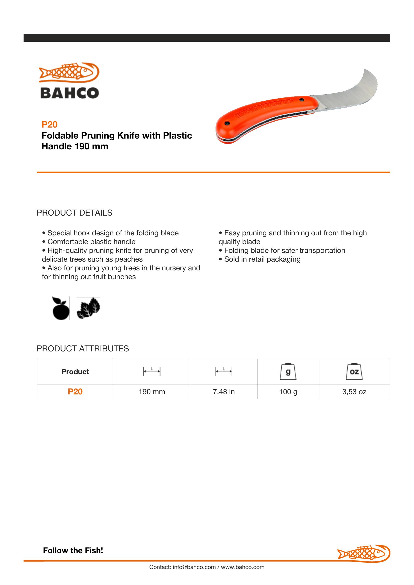 Bahco Pruning Knife - Image 5