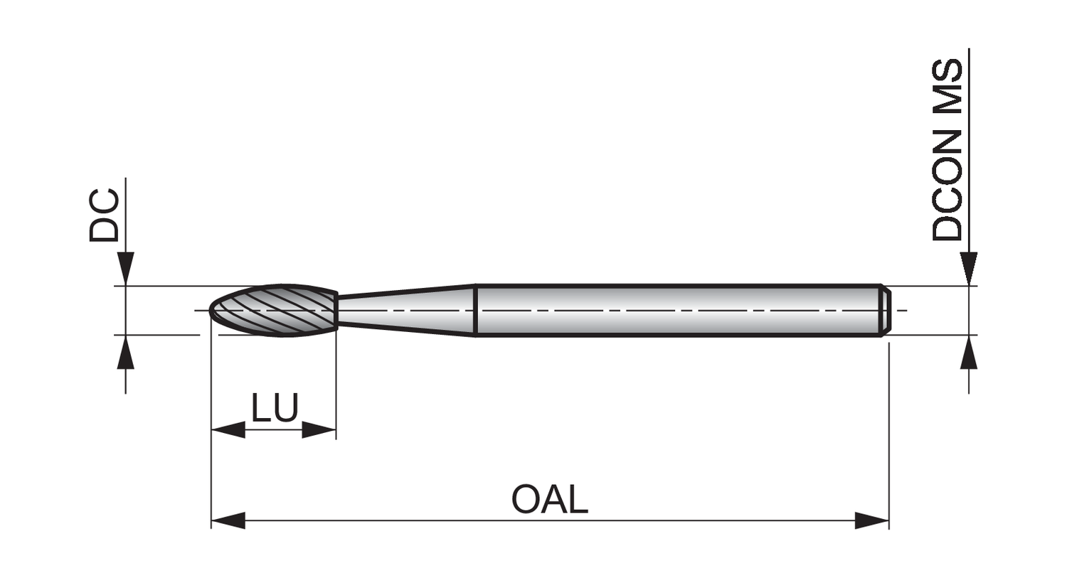 DORMER P5153.0X3.0 Rotary Burrs - Image 2