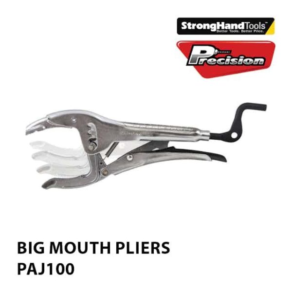 STRONGHAND PLIERS BIG MOUTH C-JAW ADJUSTABLE OPENING 6 - 80mm STRONG GRIP