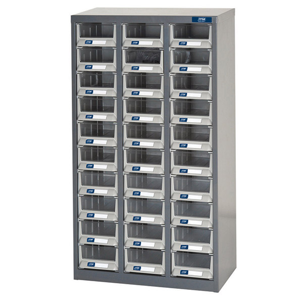 ITM PARTS CABINET, METAL A6 30 DRAWERS 533W x 264D x 937H