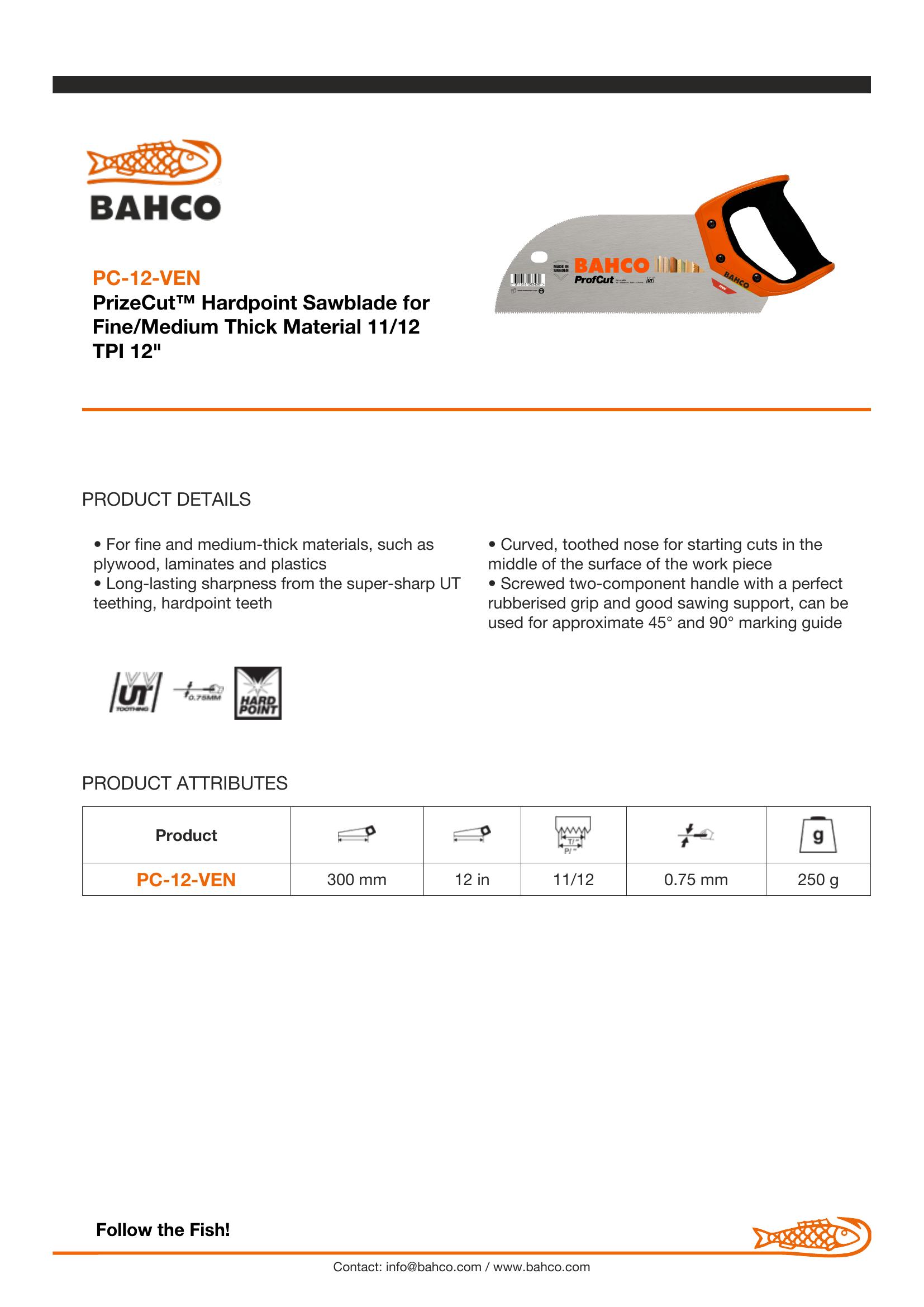 Bahco Veneer saw