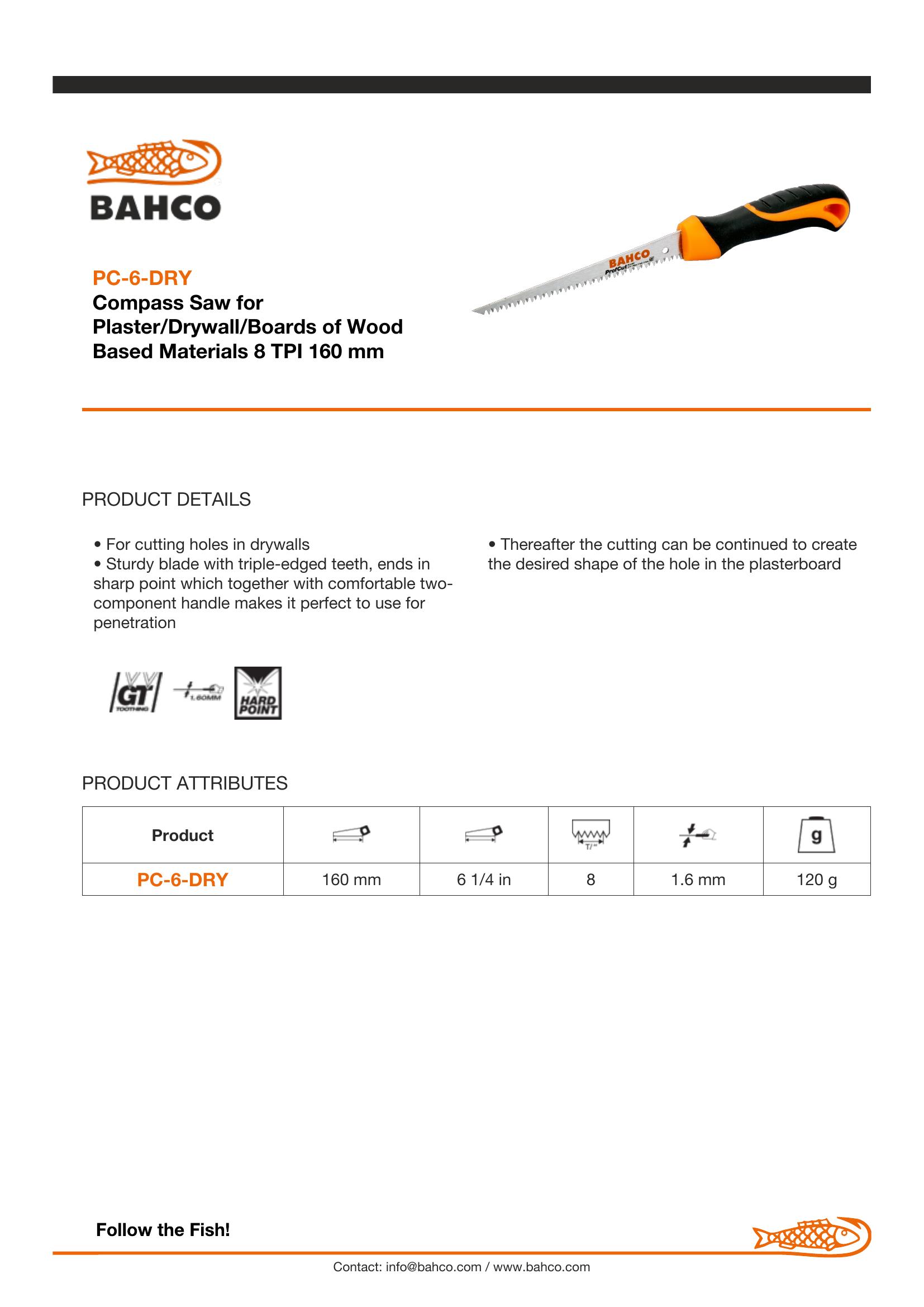 Bahco Drywall saw/Jab saw - Image 6