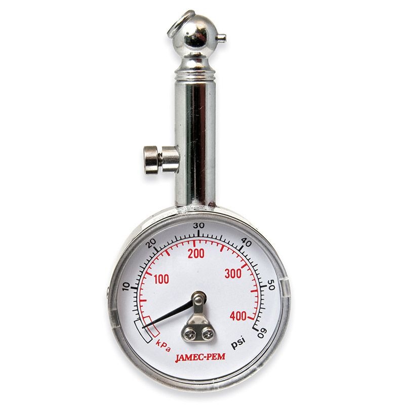 JAMEC PEM - TYRE GAUGE, DIAL, 60PSI ANGLE CHUCK