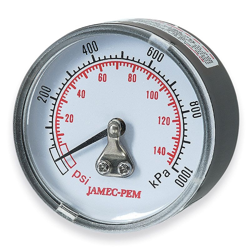 JAMEC PEM - GAUGE, DRY, 50mm, 1/4in 145PSI