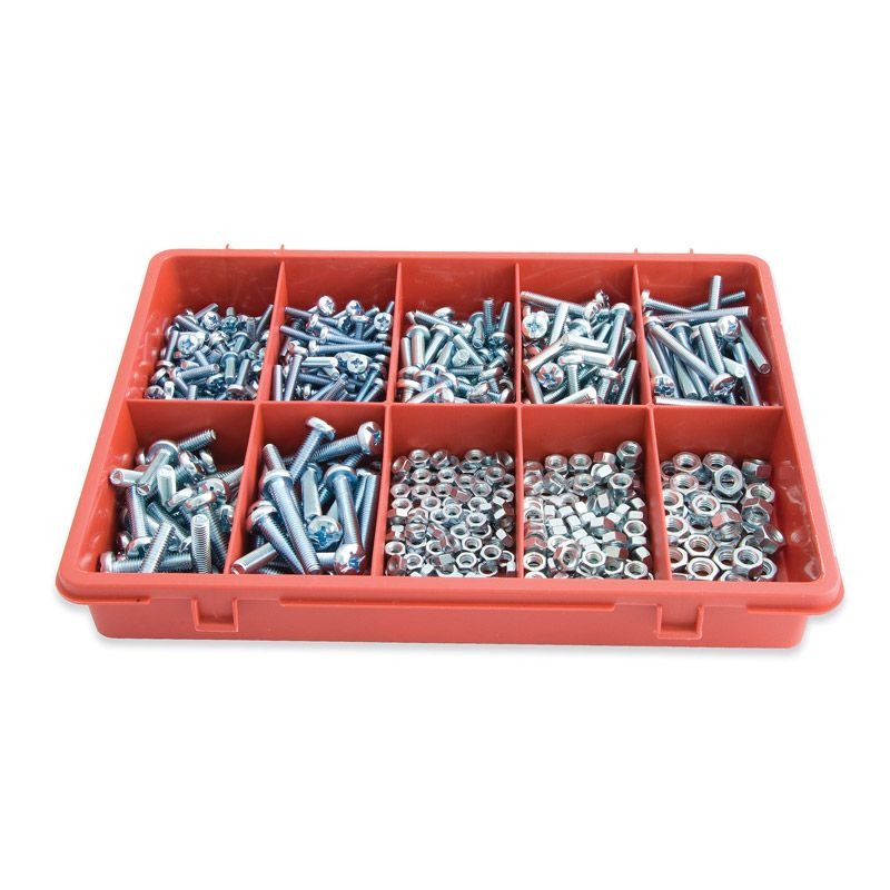JAMEC PEM - MACHINE SCREWS, MASTER PACK 575 PIECES, ASSORTED