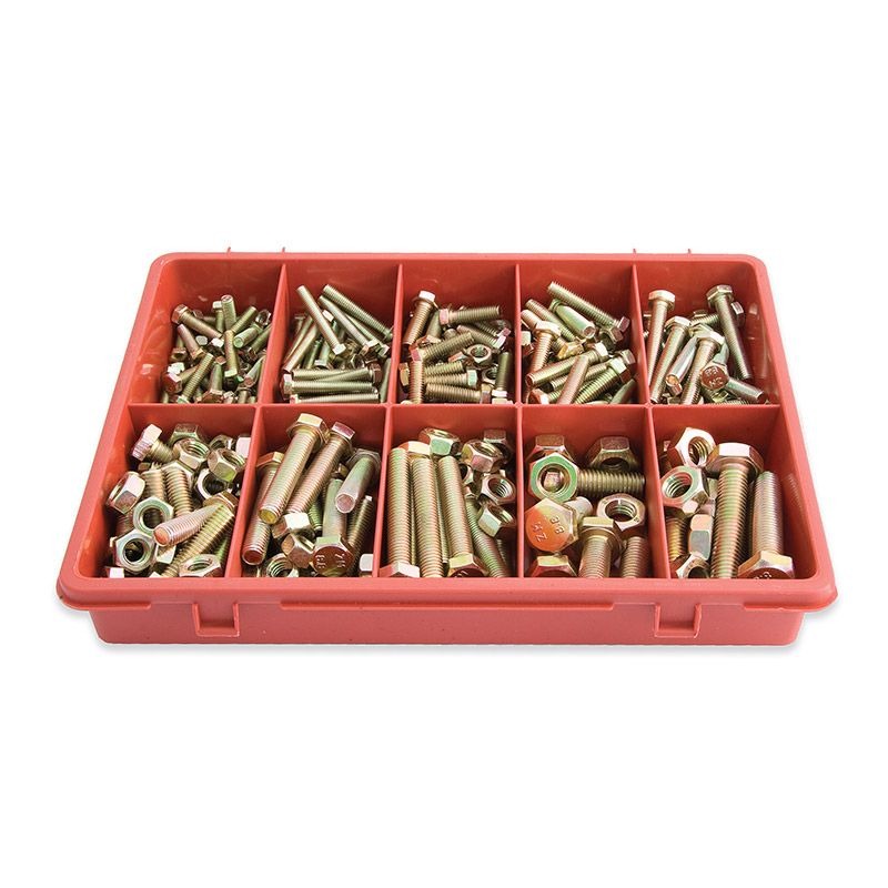 JAMEC PEM - BOLTS&NUTS, HI TENSILE, MASTER PACK, 290 PIECES, ASSORTED