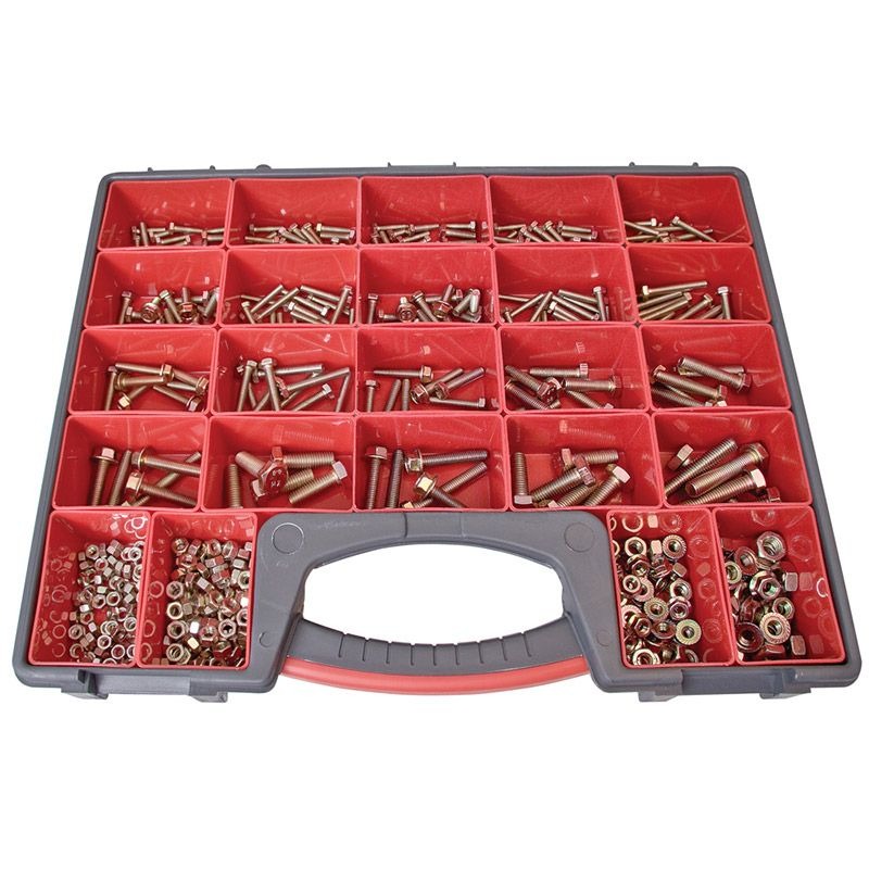 JAMEC PEM - BOLTS, HEX FLANGE, MASTER PACK 420 PIECES, ASSORTED