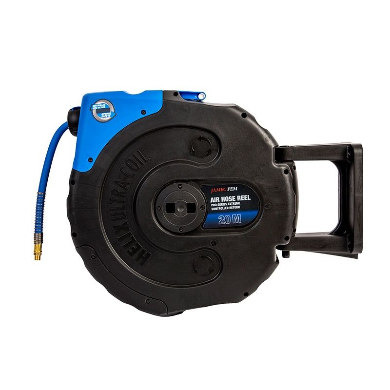 JAMEC PEM - HOSE REEL, EXM HOSE, AIR 20m, CONTROLLED RETURN