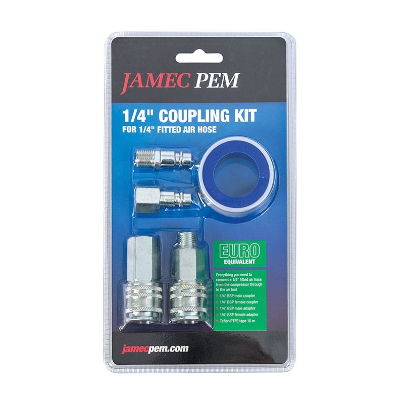 JAMEC PEM - COUPLING KIT3, 1/4in MALE/FEMALE ADAPTOR, EURO - Image 2
