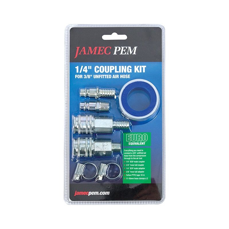 JAMEC PEM - COUPLING KIT4, 1/4in, 3/8in MALE, EURO - Image 2