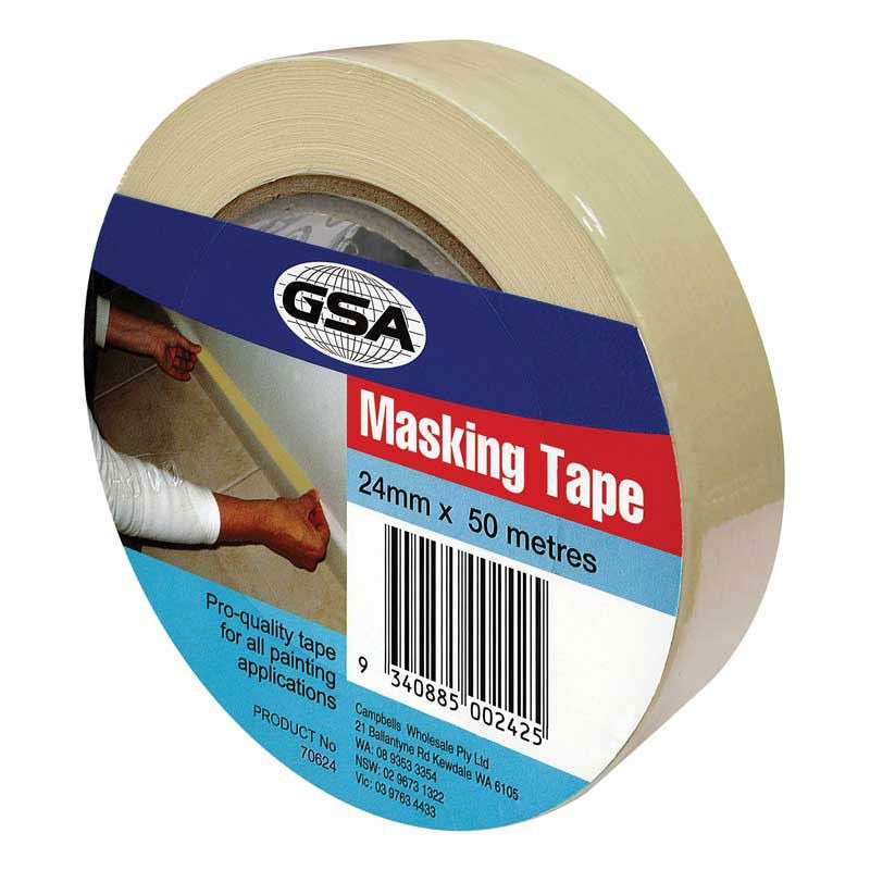 GSA - MASKING TAPE, GENERAL PURPOSE 24mm x 50m