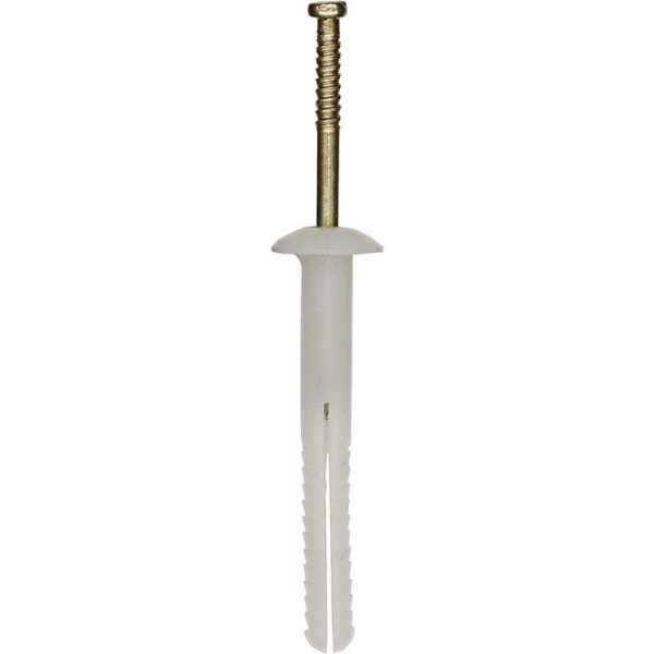POWERS - NAIL-IN ANCHOR, NYLON MUSHROOM M5 x 25mm [100]