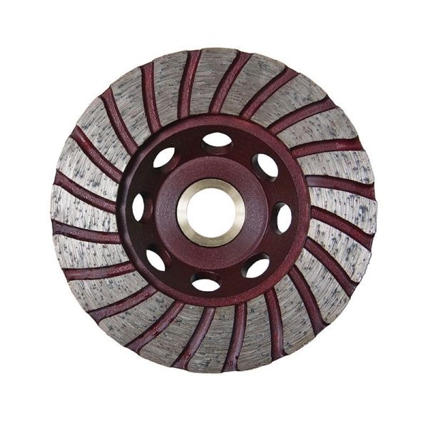 POWERS - DIAMOND GRINDING CUP TURBO 125mm RED, SHAPING