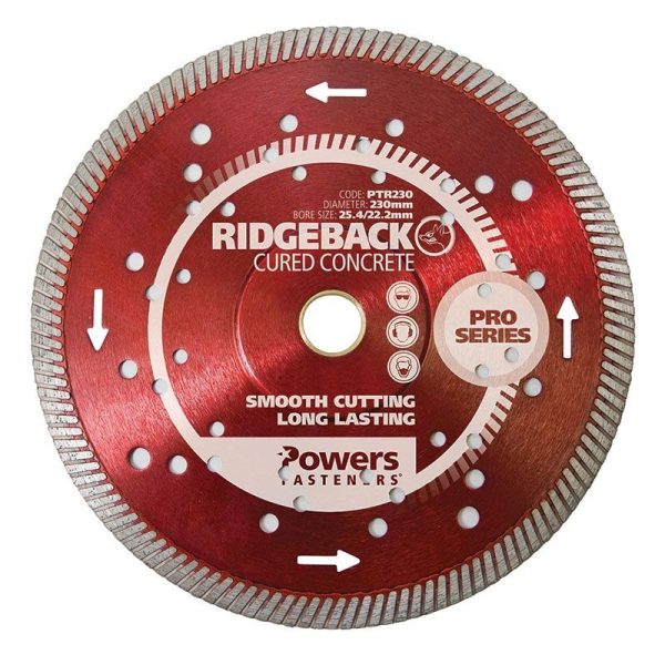 POWERS - DIAMOND BLADE, TURBO RED 125mm, UNIVERSAL