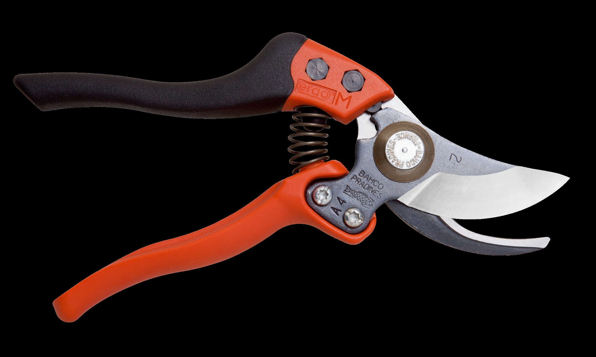 Bahco ERGO™ 20 mm Medium Bypass Secateurs with Elastomer Coated Fixed Handle