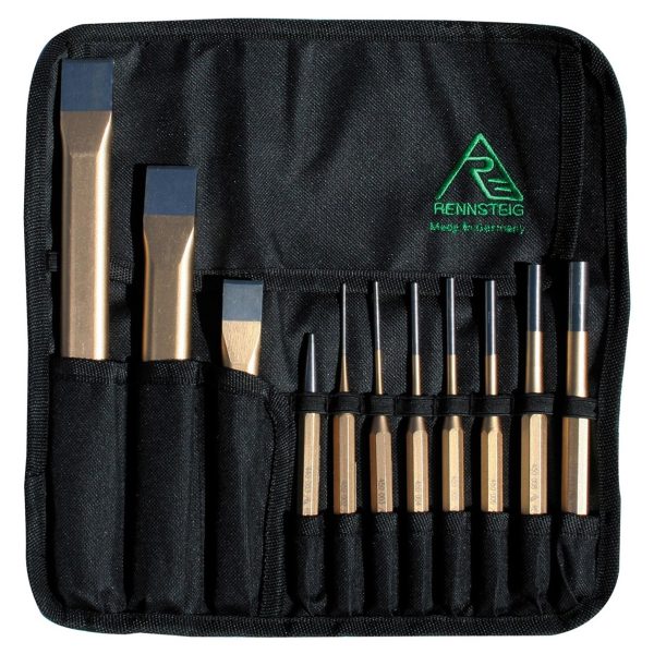 RENNSTEIG CHISEL & PUNCH TOOL ROLL 11PC - Image 2