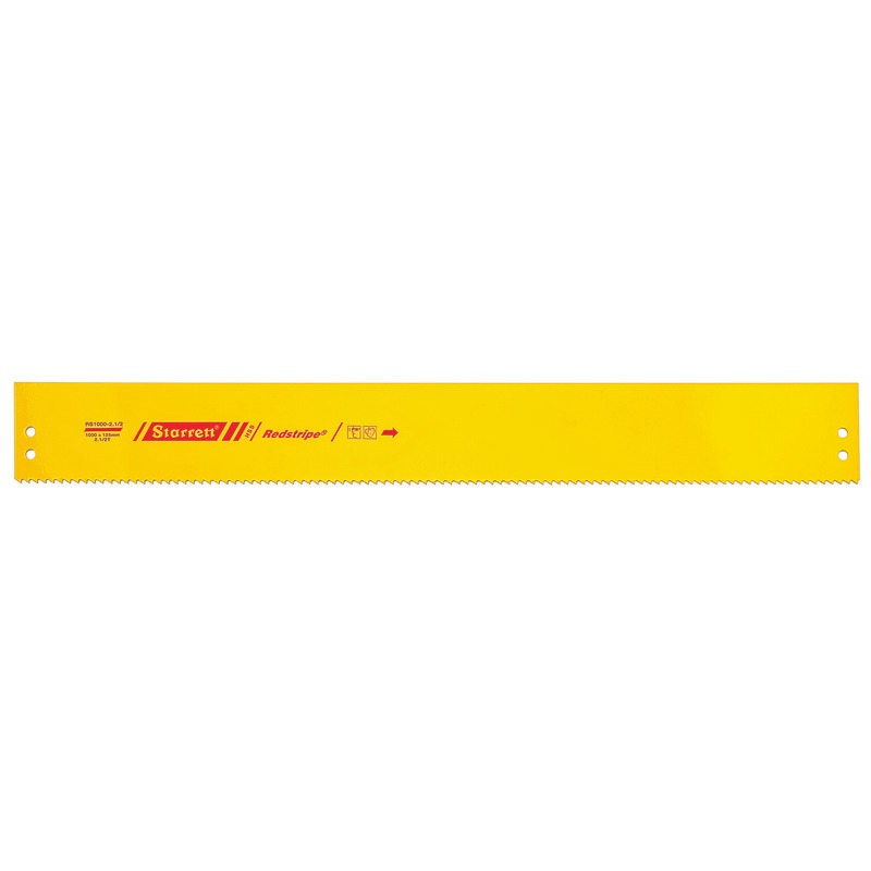 Starrett Power Hacksaw Blades Bi-Metal 1000mm x 126mm x 3.5mm x 2-1/2 TPI (SINGLES) RS1000-2 1/2 Solid High Speed Steel Power Hacksaw