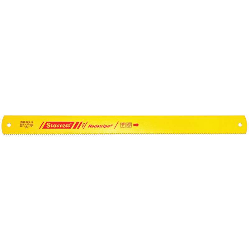Starrett Power Hacksaw Blades Bi-Metal 750mm x 63mm x 2.5mm x 4TPI (SINGLES) RS3004-0 Solid High Speed Steel Power Hacksaw