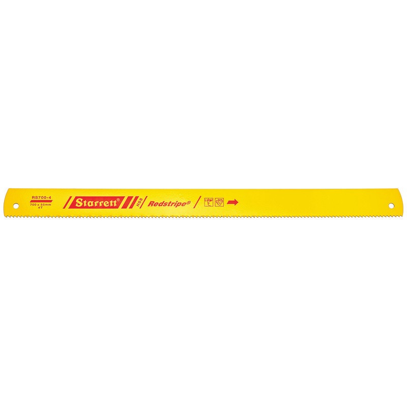 Starrett Power Hacksaw Redstripe 700x55x2.5x4tpi (SINGLES) RS700-4 Solid High Speed Steel Power Hacksaw