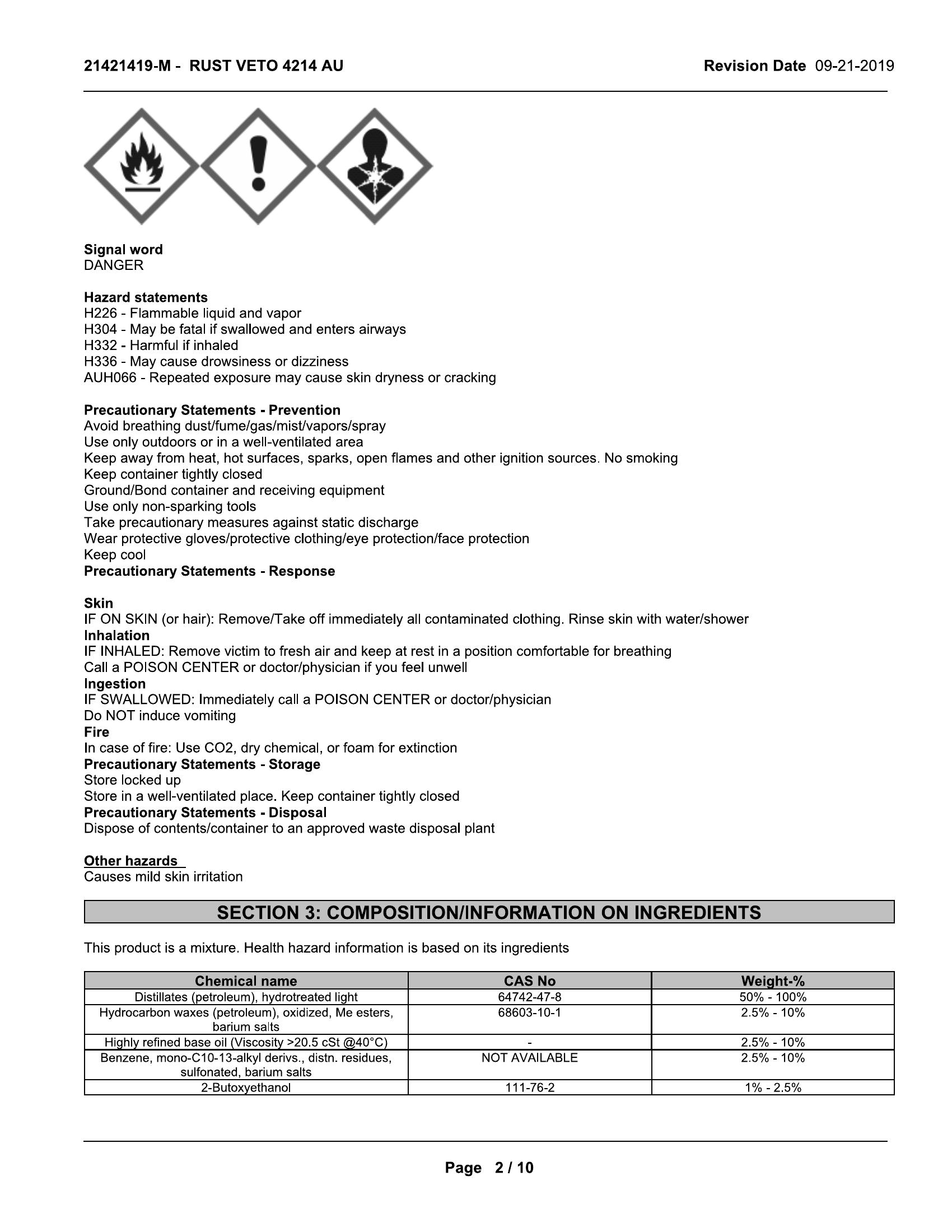 Quaker Houghton RUST VETO 4214 20lt pail - Image 3