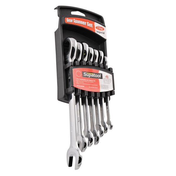 SUPATOOL S030006 GEAR SPANNER SET 7PC AF - Image 2