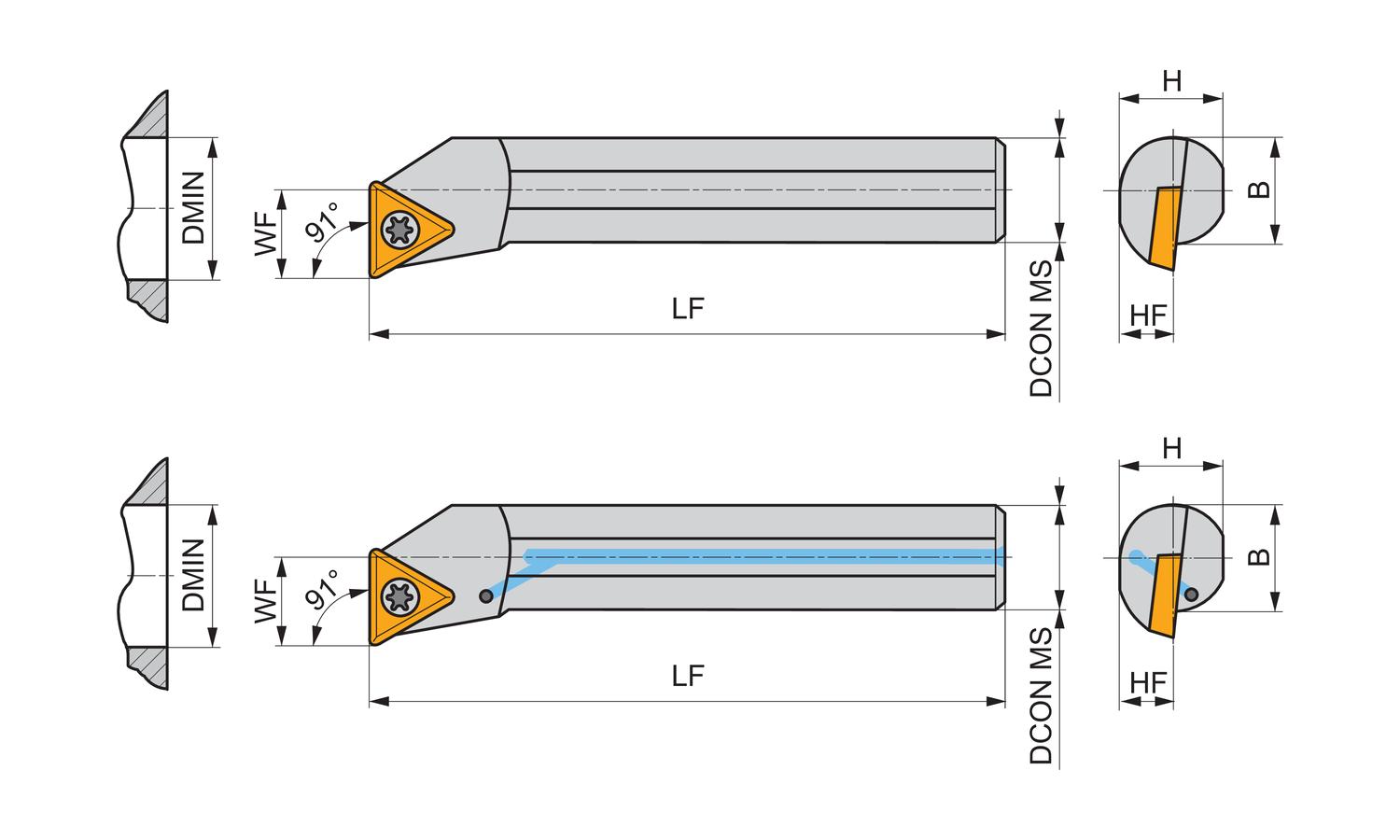 PRAMET S10H-STFCR 11 Turning holders internal - Image 2