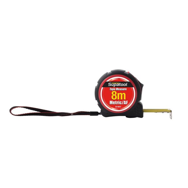 SUPATOOL S11017 TAPE MEASURE 8M AF/METRIC