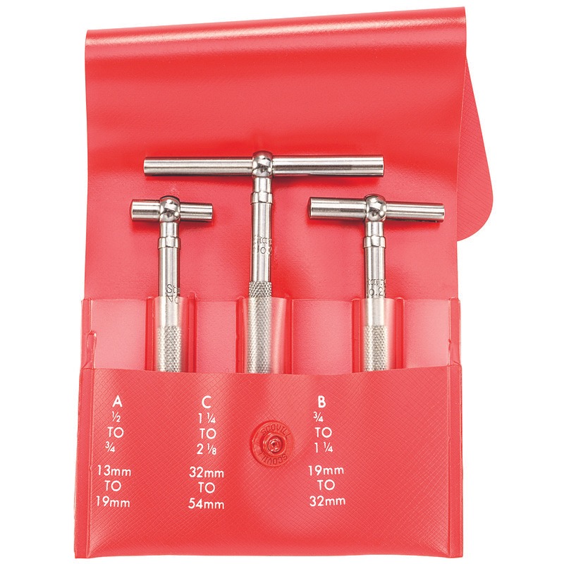 Starrett - Telescoping Gage Set: Includes 3 Nos. 229A/B/C in Case