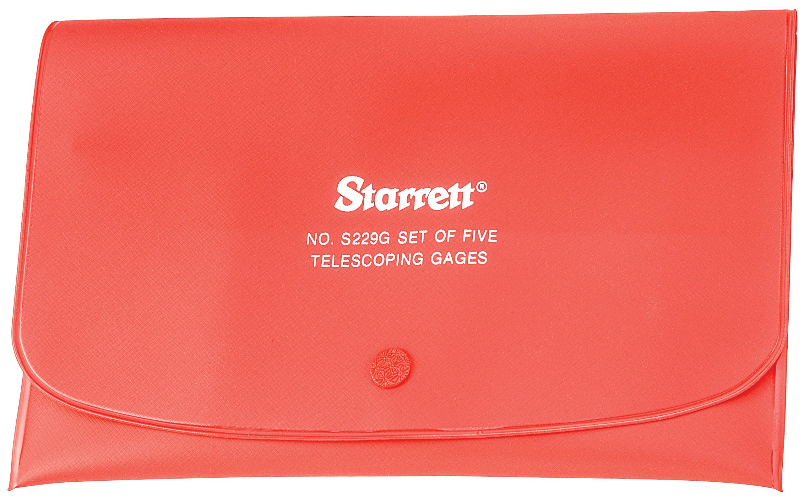 Starrett - Telescoping Gage Set 13mm To 150mm Range - Includes 229A/B/C/D/E In Case - Image 2
